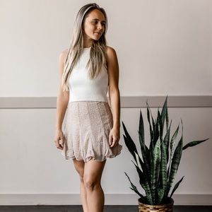 Ditsy Floral Flared Mini Skirt